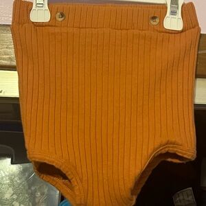 Kate Quinn 18/24 Months Orange Wide Rib Bloomer Bottoms
